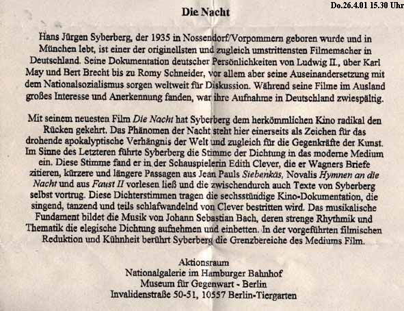 Do.26.4.01 15.30 Uhr