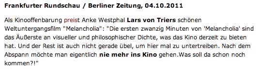 Lars von Trier Kriminalisierung