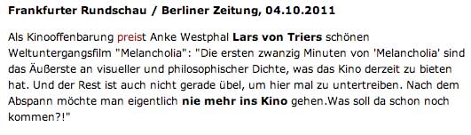 Lars von Trier Kriminalisierung